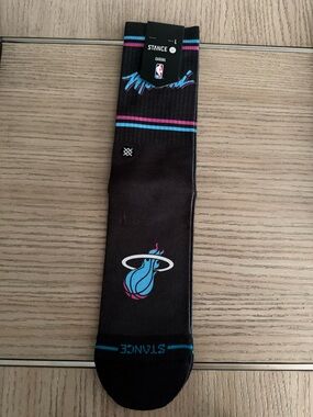 Stance NBA Miami Heat 2026 City Edition Poly Crew Socks MIAMIHEATMULTI Sz Large